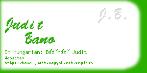 judit bano business card